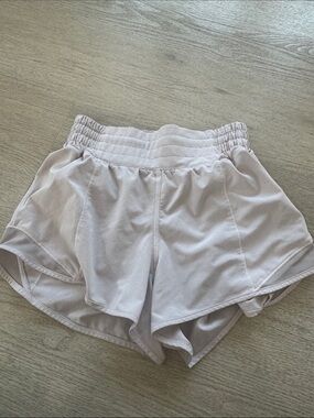 Lululemon Women's High-Waist Light Pink Athletic Shorts